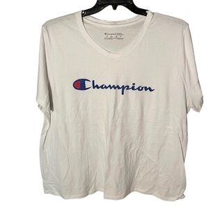 Champion Women’s Graphic Short Sleeve Plus Size V neck Tee